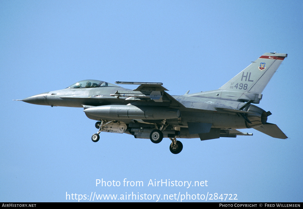 Aircraft Photo of 88-0498 / AF88-498 | General Dynamics F-16CM Fighting Falcon | USA - Air Force | AirHistory.net #284722