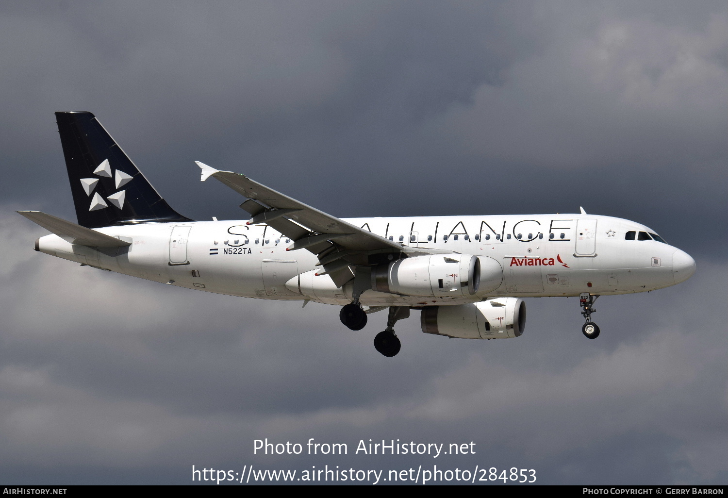 Aircraft Photo of N522TA | Airbus A319-132 | Avianca | AirHistory.net #284853