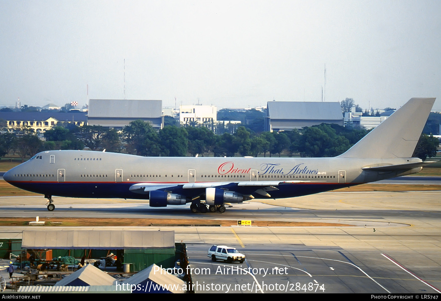 Aircraft Photo of HS-UTC | Boeing 747-238B | Orient Thai Airlines | AirHistory.net #284874