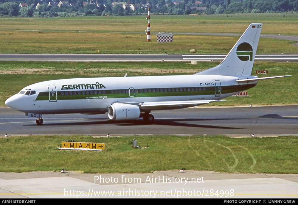 Aircraft Photo of D-AGEC | Boeing 737-35B | Germania | AirHistory.net #284998