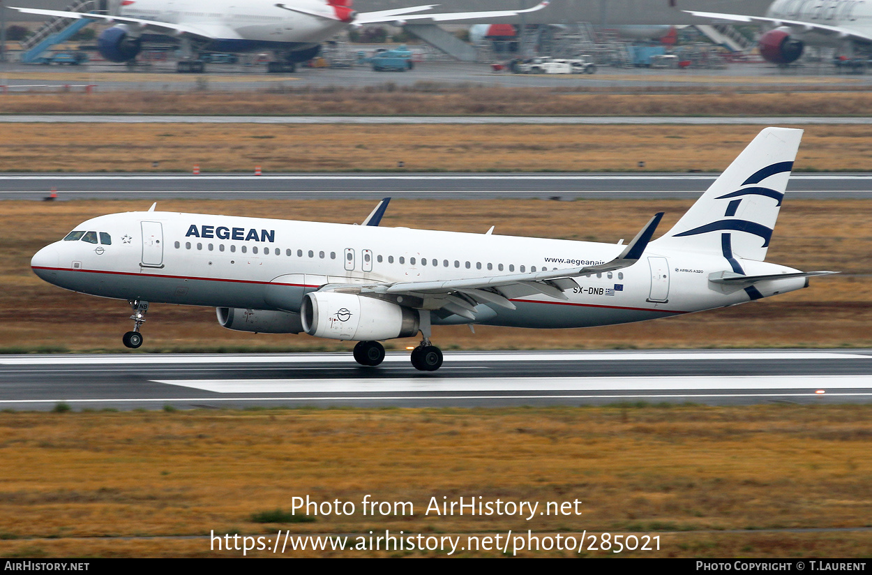 Aircraft Photo of SX-DNB | Airbus A320-232 | Aegean Airlines | AirHistory.net #285021