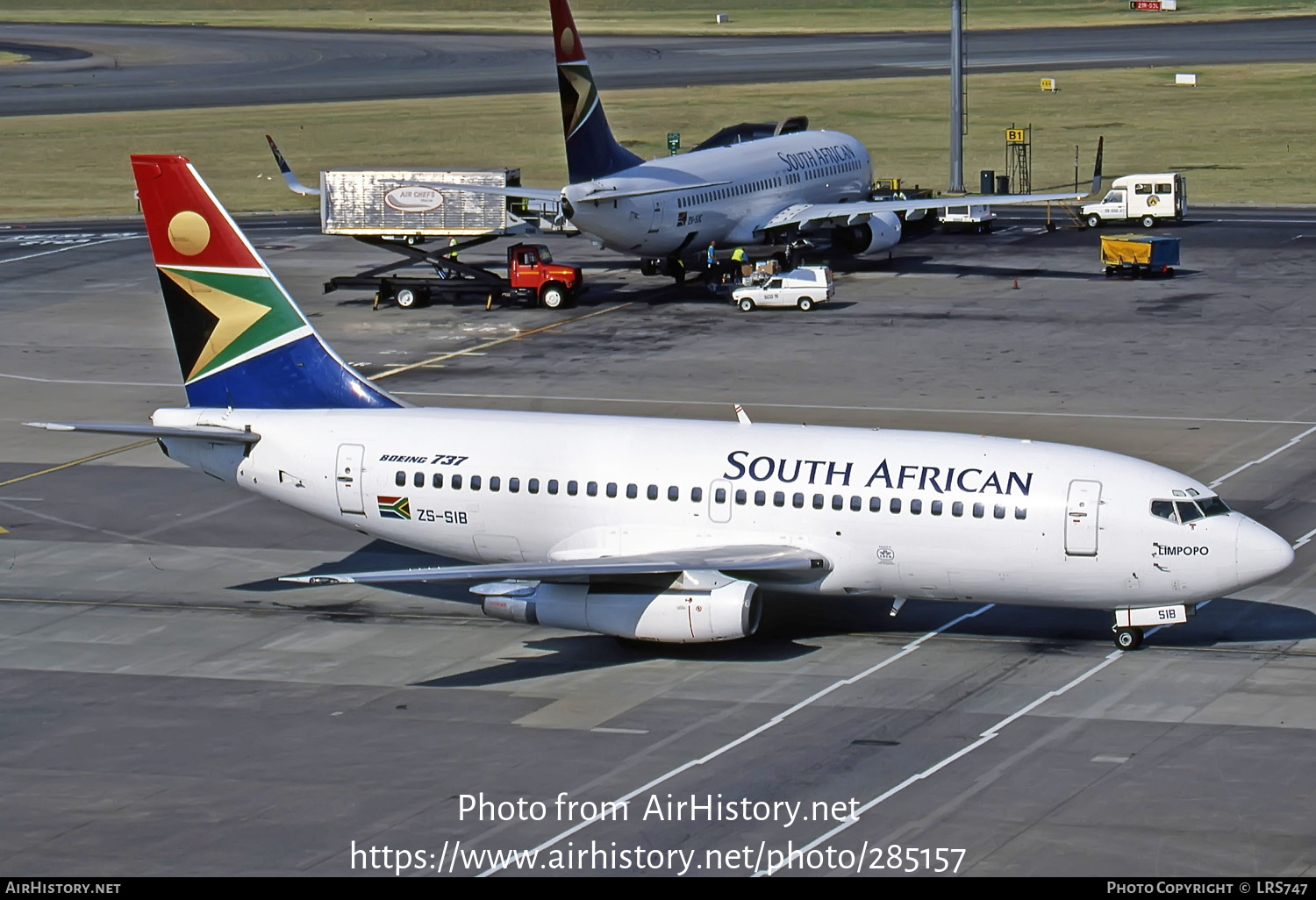 Aircraft Photo of ZS-SIB | Boeing 737-244/Adv | South African Airways | AirHistory.net #285157