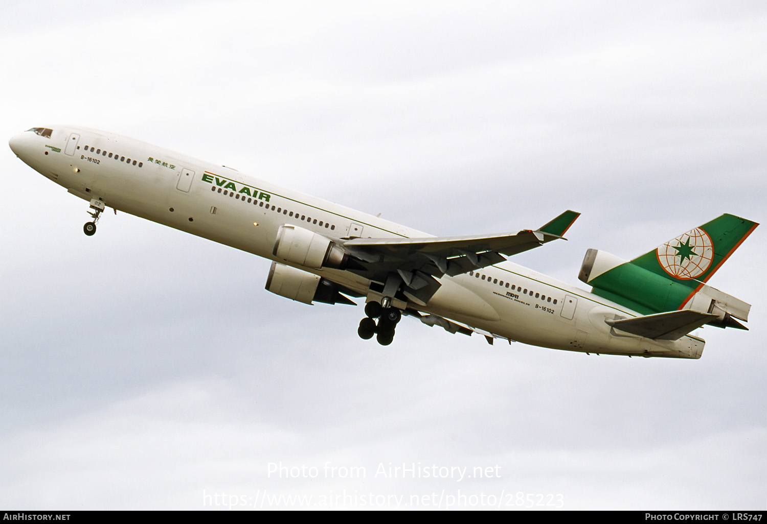 Aircraft Photo of B-16102 | McDonnell Douglas MD-11 | EVA Air | AirHistory.net #285223