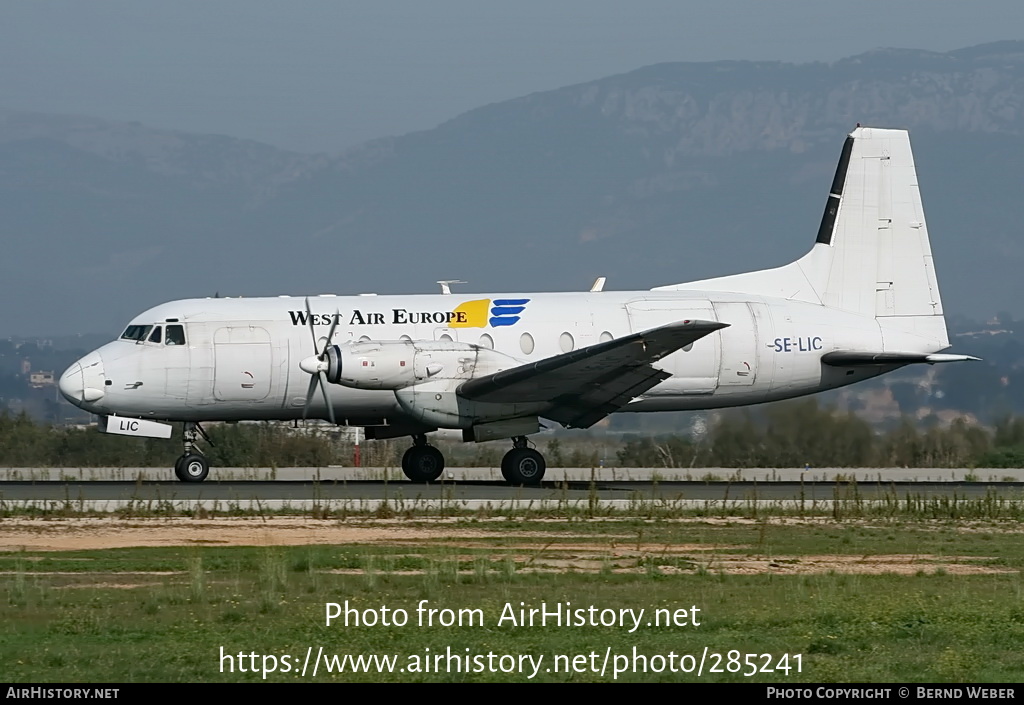 Aircraft Photo of SE-LIC | British Aerospace BAe-748 Srs2B/399LFD | West Air Europe Cargo | AirHistory.net #285241