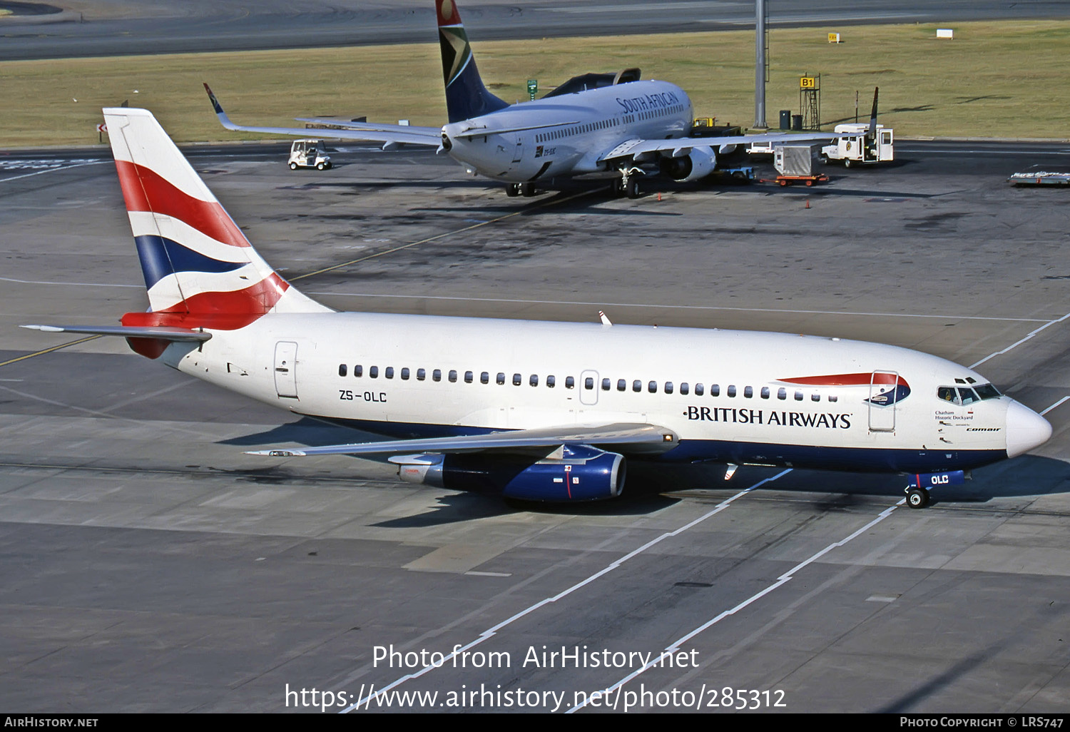 Aircraft Photo of ZS-OLC | Boeing 737-230/Adv | British Airways | AirHistory.net #285312