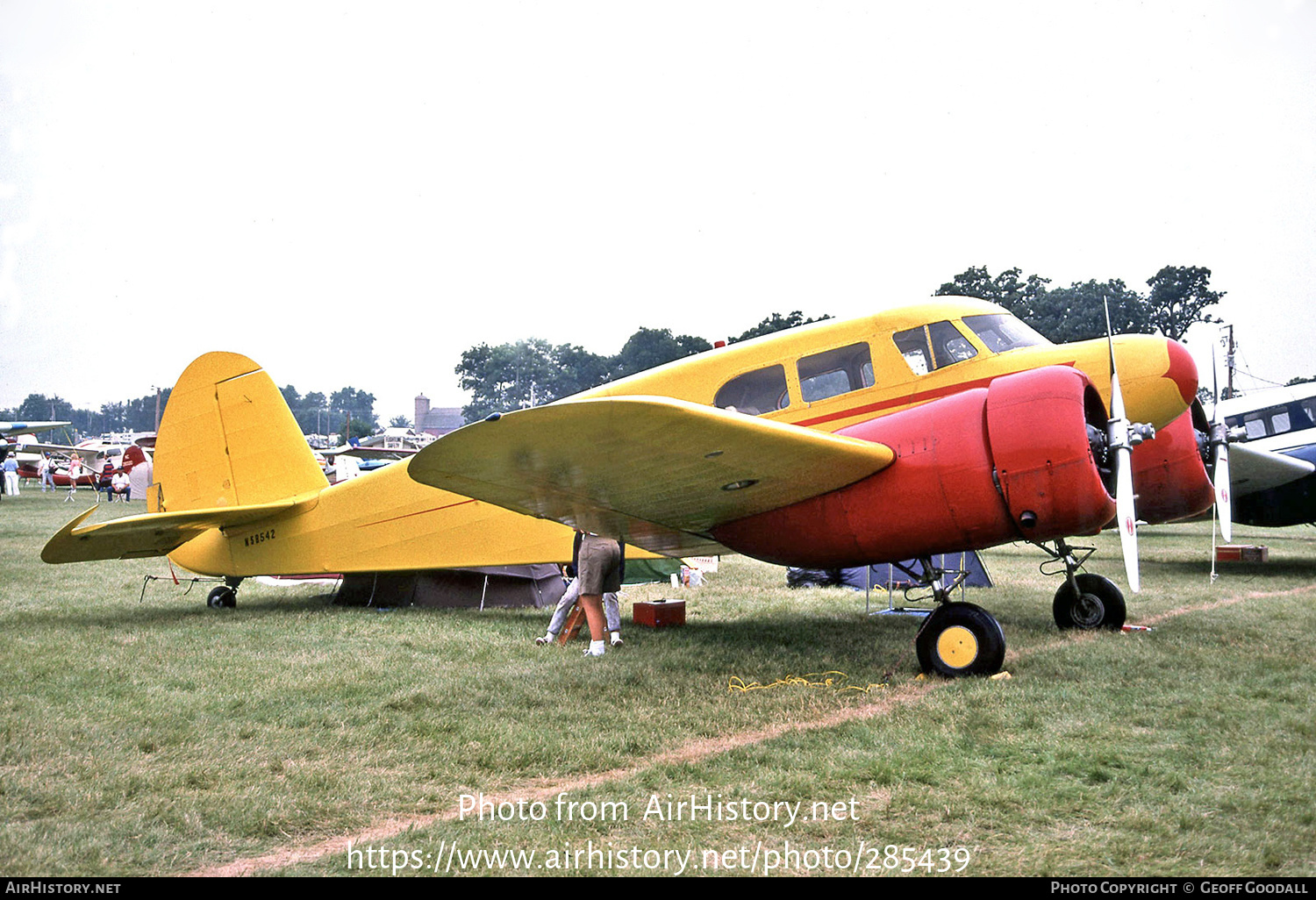 Aircraft Photo of N58542 | Cessna T-50 Bobcat | AirHistory.net #285439