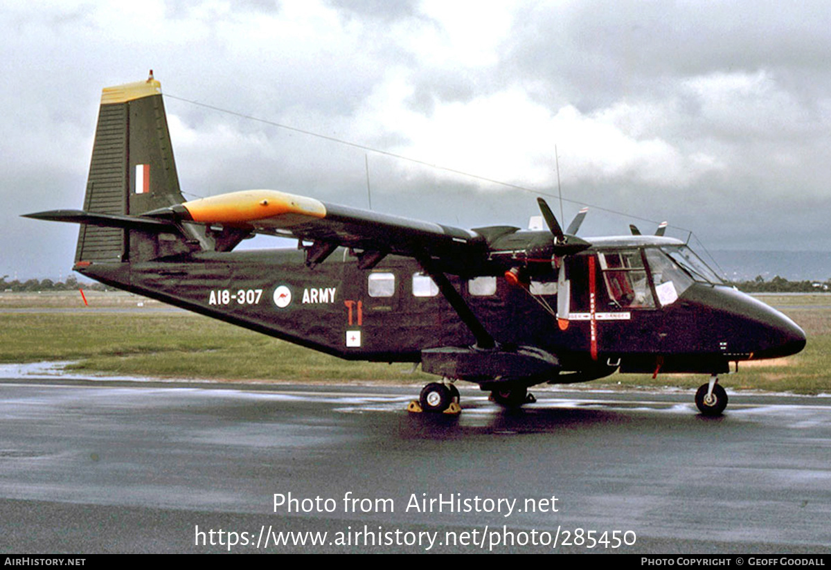 Aircraft Photo of A18-307 | GAF N-22B Nomad | Australia - Army | AirHistory.net #285450