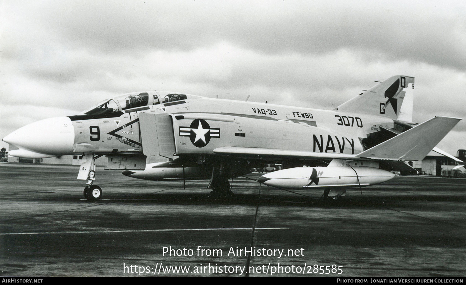 Aircraft Photo of 153070 / 3070 | McDonnell EF-4B Phantom II | USA - Navy | AirHistory.net #285585