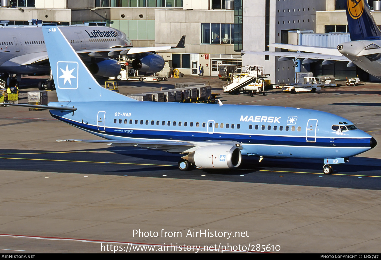 Aircraft Photo of OY-MAD | Boeing 737-5L9 | Maersk Air | AirHistory.net #285610