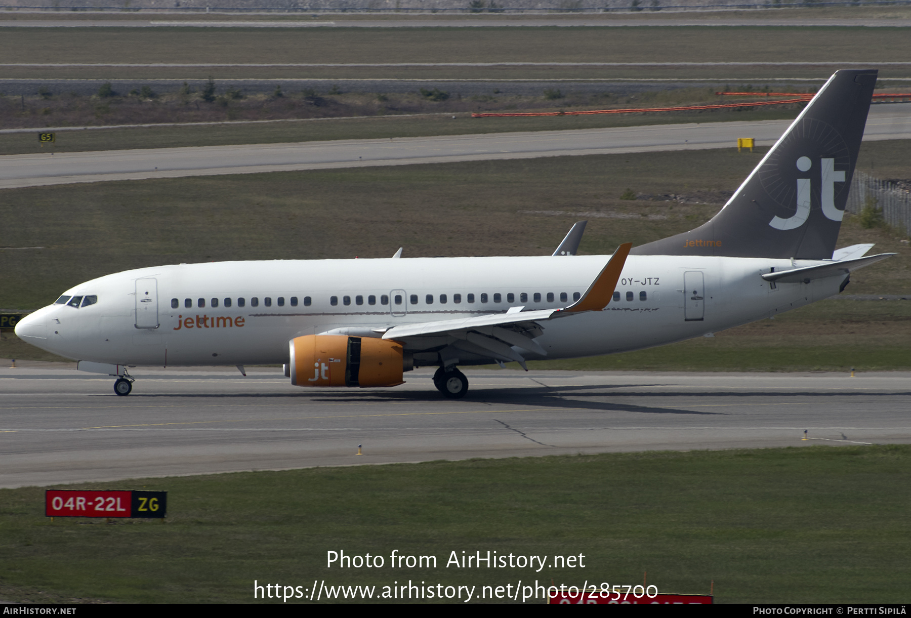 Aircraft Photo of OY-JTZ | Boeing 737-73S | Jettime | AirHistory.net #285700