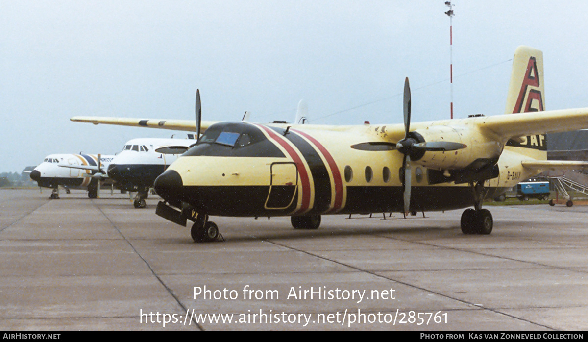 Aircraft Photo of G-BAVX | Handley Page HPR-7 Herald 214 | British Air Ferries - BAF | AirHistory.net #285761