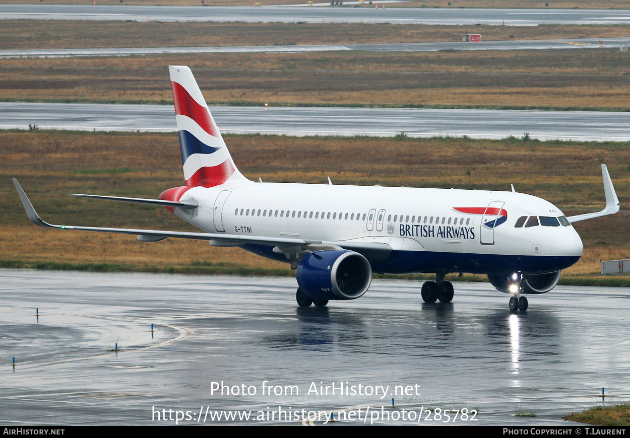 Aircraft Photo of G-TTNI | Airbus A320-251N | British Airways | AirHistory.net #285782