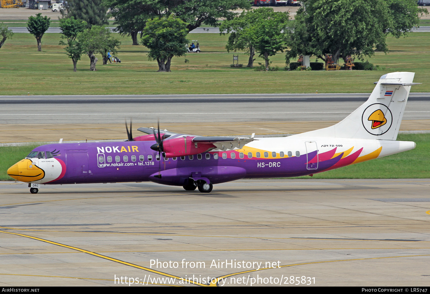 Aircraft Photo of HS-DRC | ATR ATR-72-500 (ATR-72-212A) | Nok Air | AirHistory.net #285831