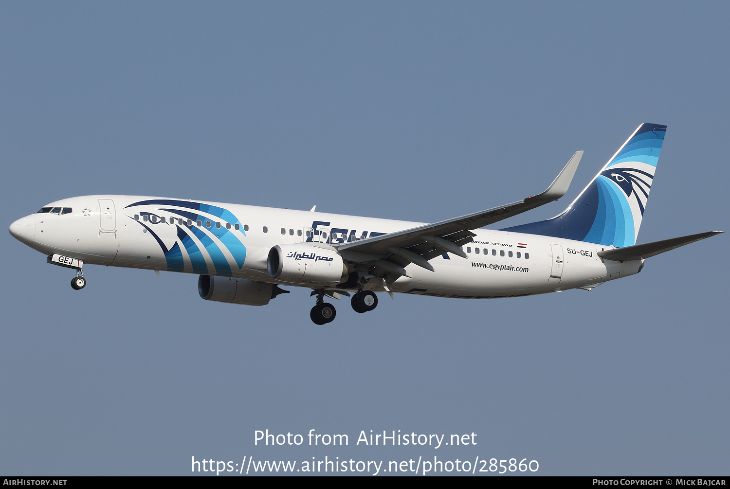 Aircraft Photo of SU-GEJ | Boeing 737-800 | EgyptAir | AirHistory.net #285860