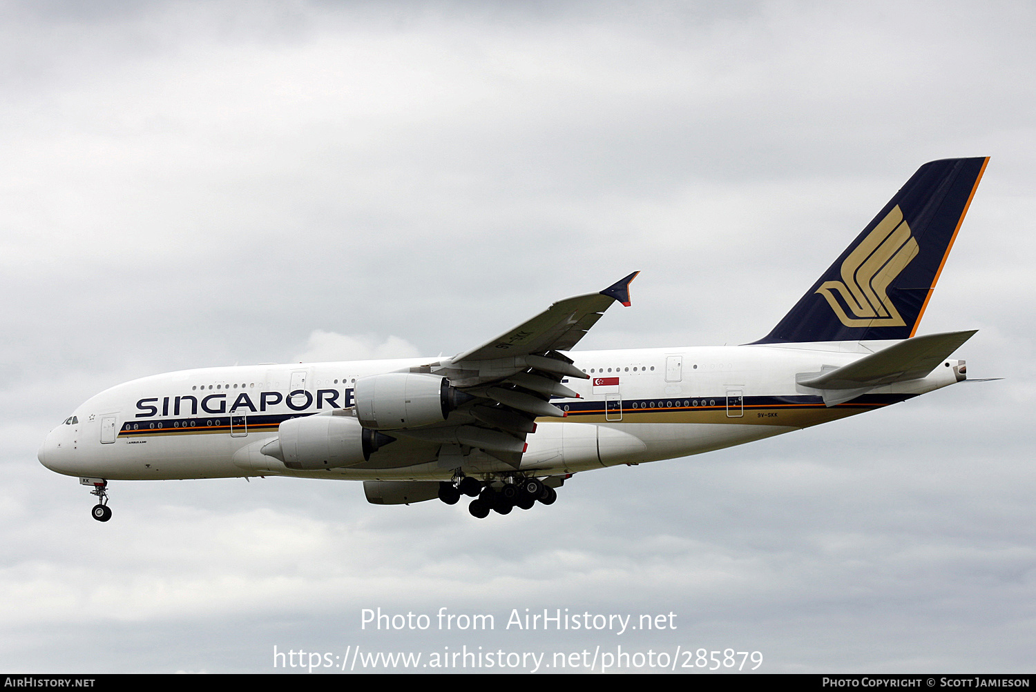 Aircraft Photo of 9V-SKK | Airbus A380-841 | Singapore Airlines | AirHistory.net #285879