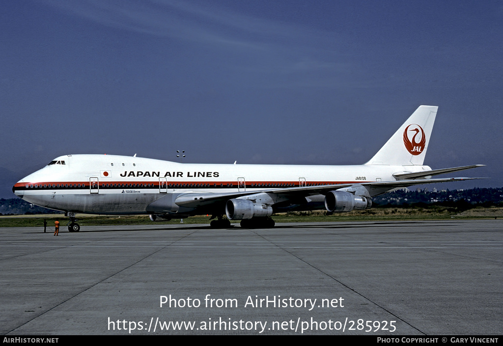 Aircraft Photo of JA8108 | Boeing 747-246B | Japan Air Lines - JAL 