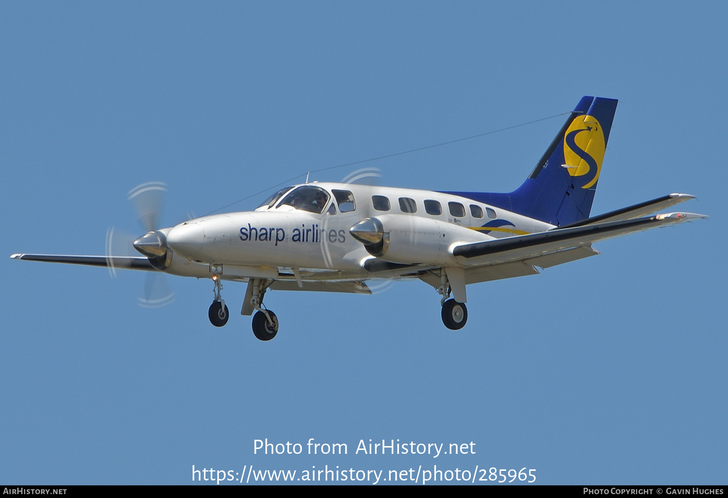 Aircraft Photo of VH-YHV | Cessna 441 Conquest | Sharp Airlines | AirHistory.net #285965