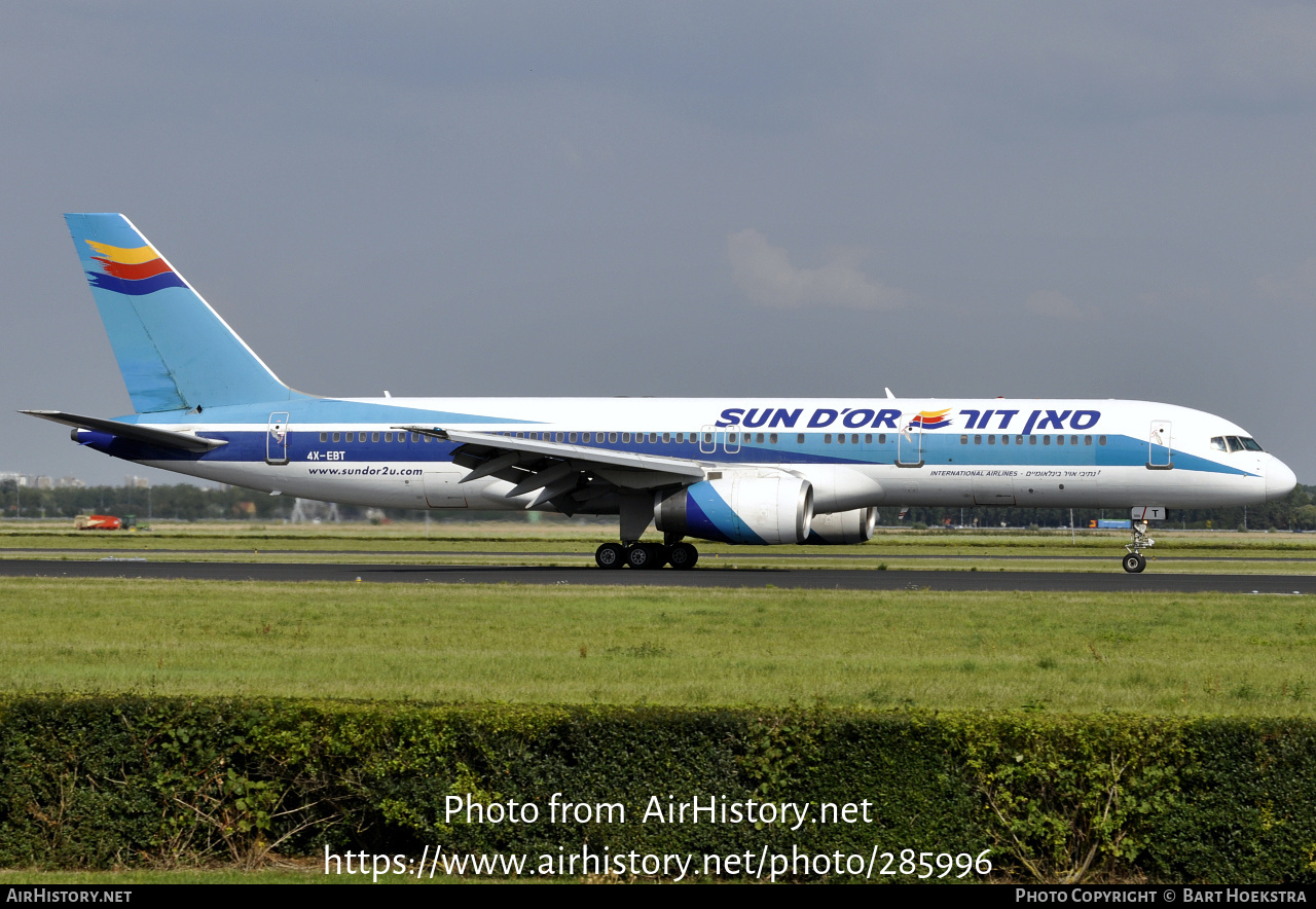 Aircraft Photo of 4X-EBT | Boeing 757-258 | Sun d'Or International Airlines | AirHistory.net #285996