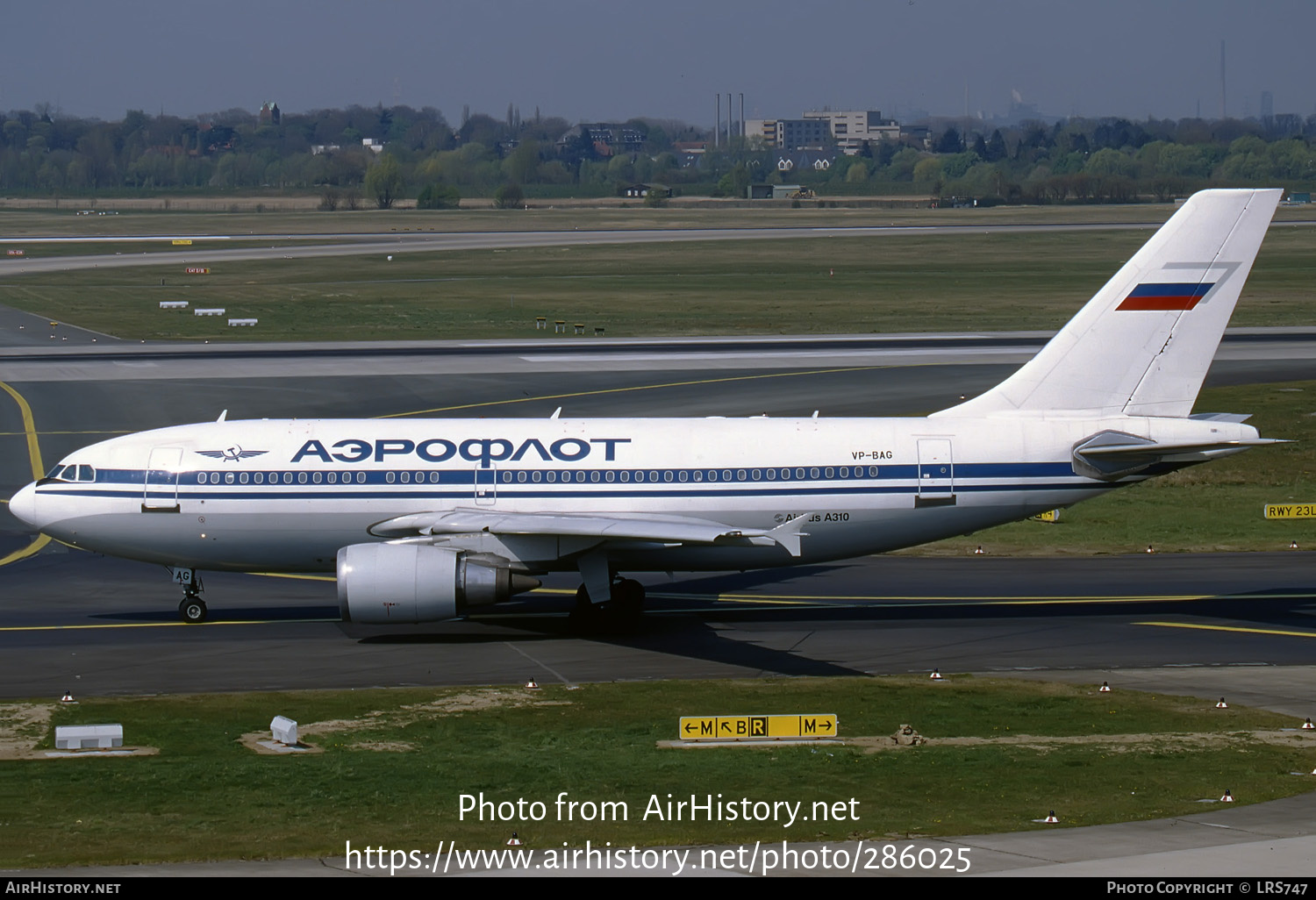 Aircraft Photo of VP-BAG | Airbus A310-304/ET | Aeroflot | AirHistory.net #286025