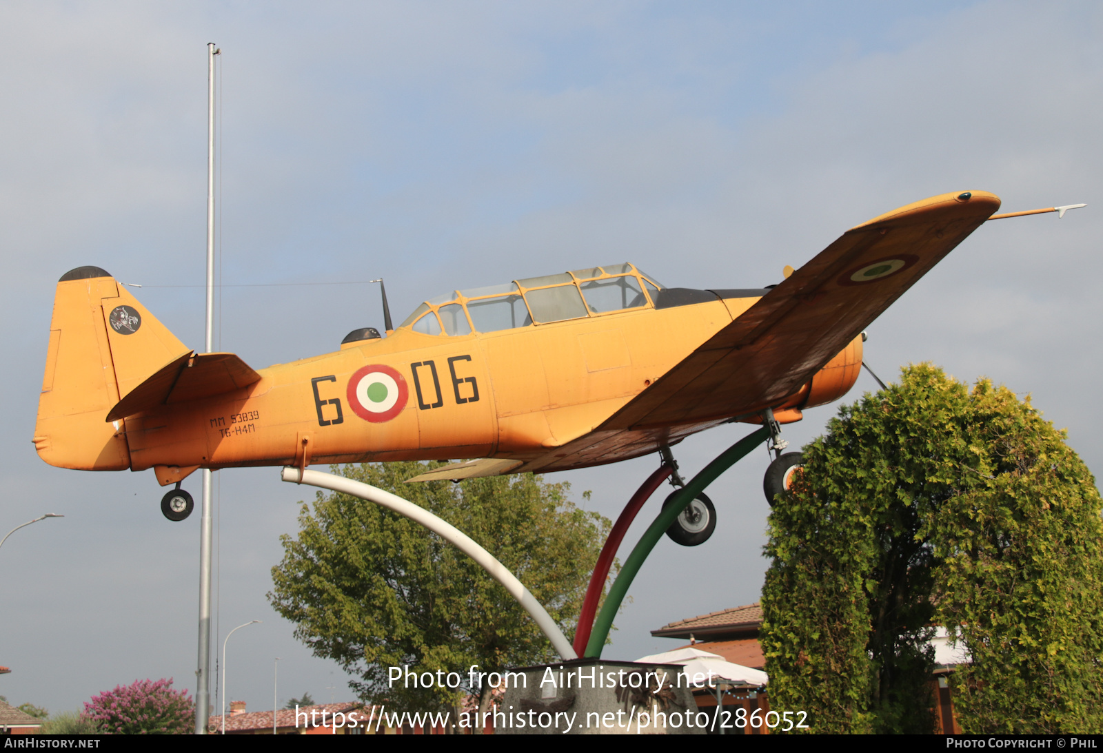 Aircraft Photo of MM53839 | North American T-6H Harvard Mk IV | Italy - Air Force | AirHistory.net #286052