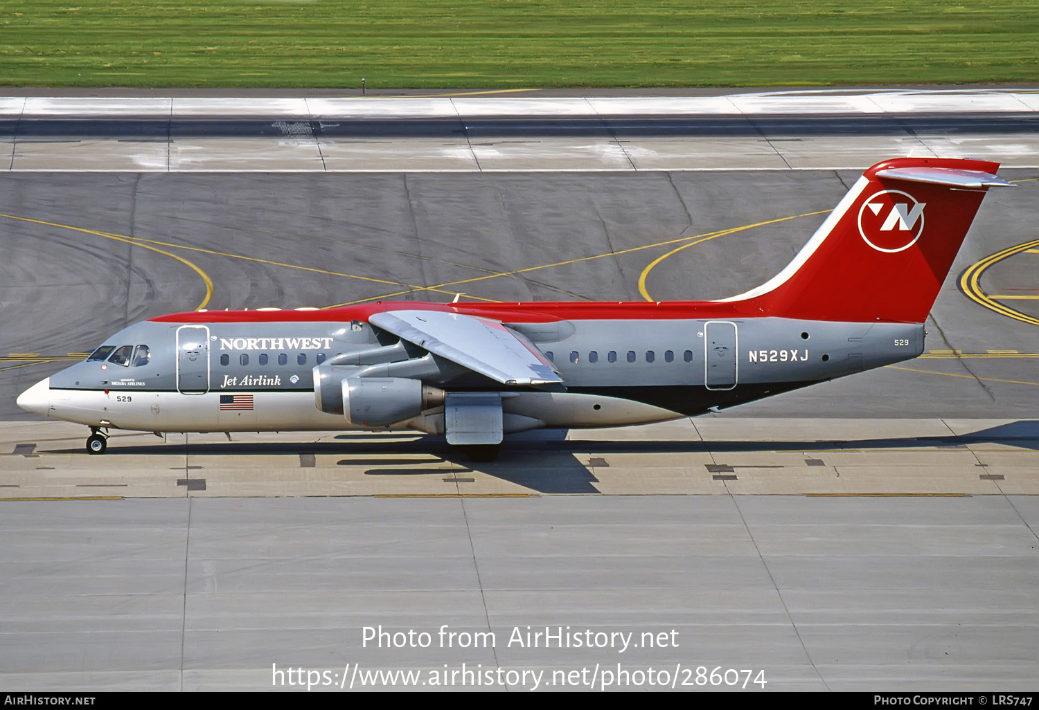 Aircraft Photo of N529XJ | BAE Systems Avro 146-RJ85 | Northwest Jet Airlink | AirHistory.net #286074