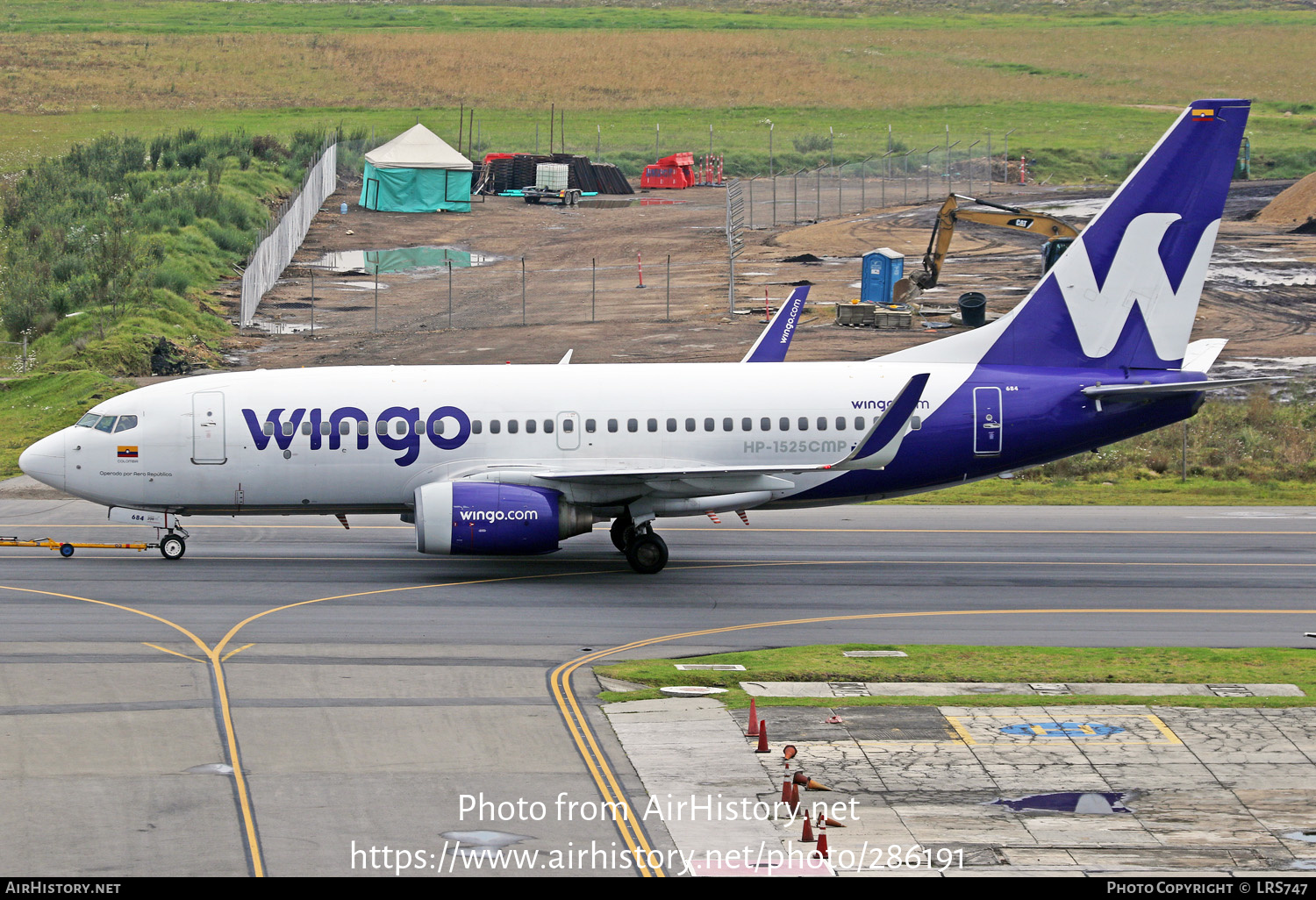 Aircraft Photo of HP-1525CMP | Boeing 737-7V3 | Wingo | AirHistory.net #286191