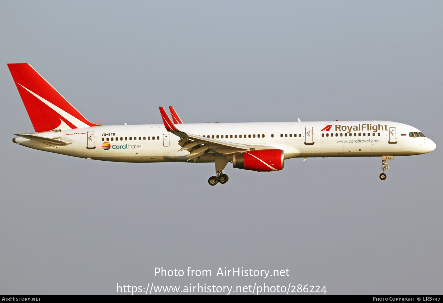 Aircraft Photo of VQ-BTB | Boeing 757-28A | Royal Flight Airlines | AirHistory.net #286224