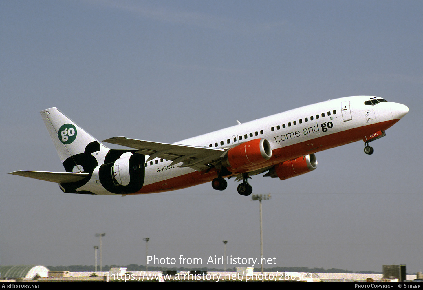 Aircraft Photo of G-IGOG | Boeing 737-3Y0 | Go Fly | AirHistory.net #286303