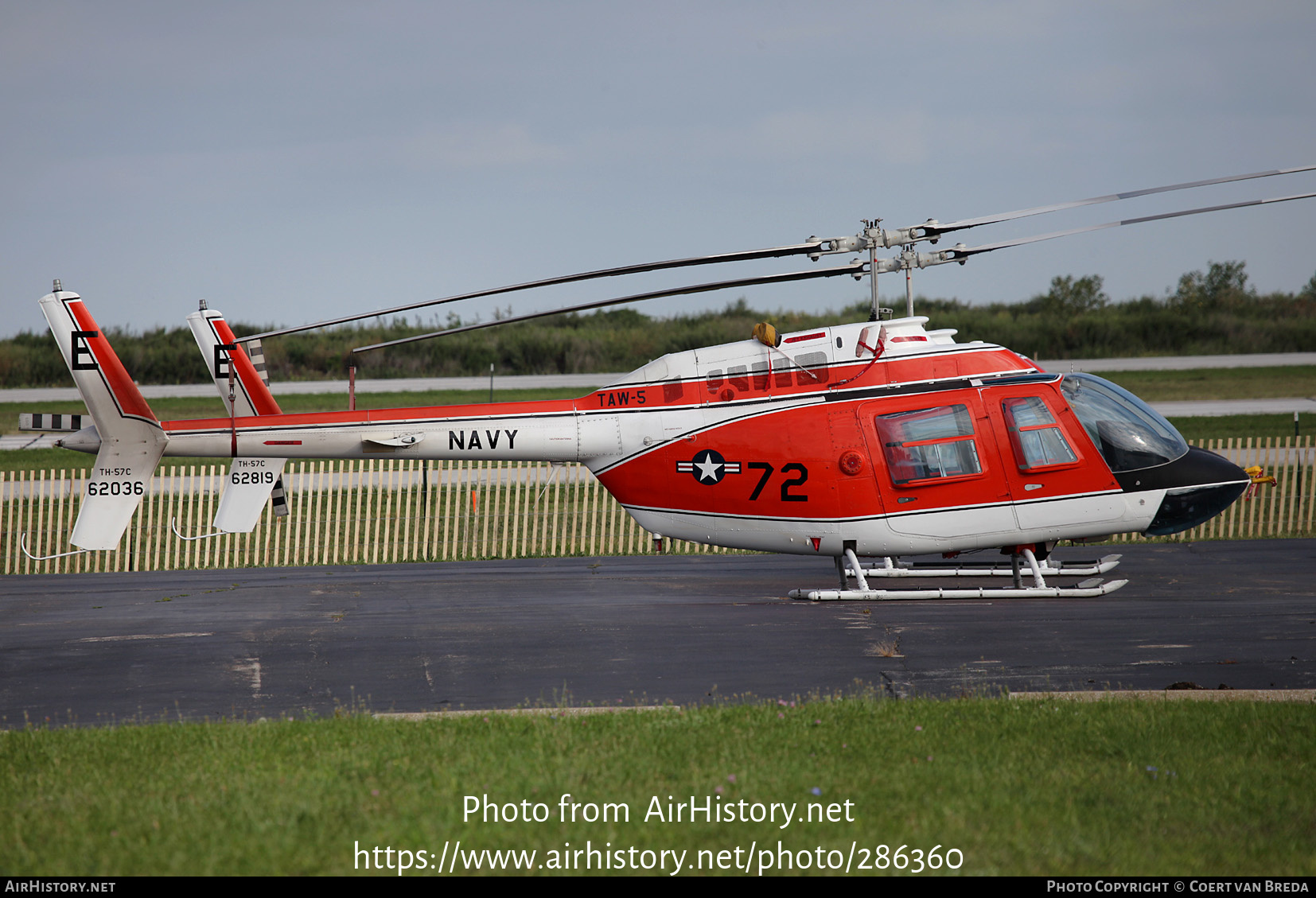 Aircraft Photo of 162036 / 62036 | Bell TH-57C SeaRanger (206B-3) | USA - Navy | AirHistory.net #286360