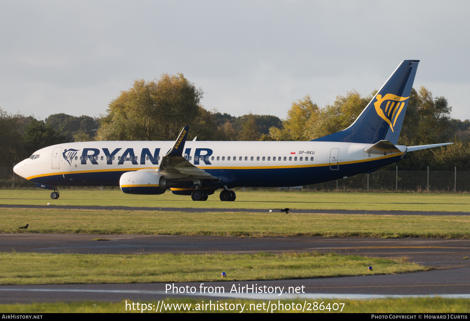 Aircraft Photo of SP-RKU | Boeing 737-800 | Ryanair | AirHistory.net #286407