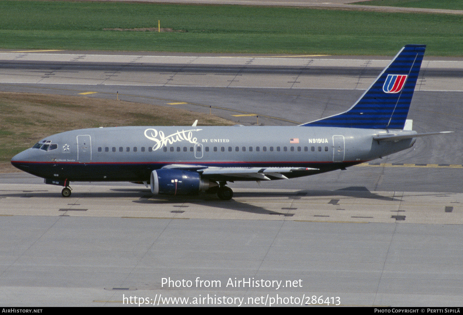 Aircraft Photo of N919UA | Boeing 737-522 | Shuttle by United | AirHistory.net #286413