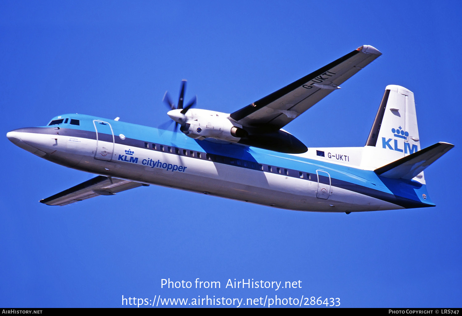 Aircraft Photo of G-UKTI | Fokker 50 | KLM Cityhopper | AirHistory.net #286433