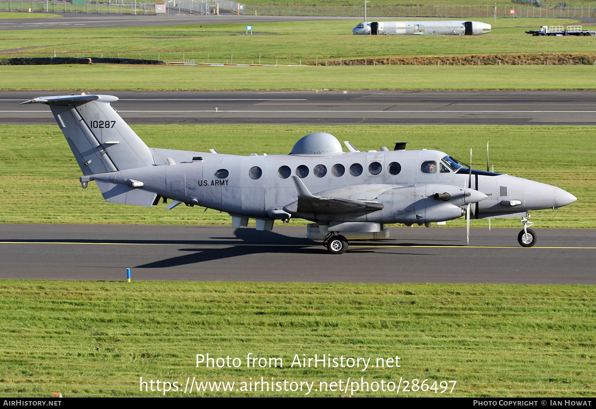 Aircraft Photo of 11-0287 / 10287 | Hawker Beechcraft MC-12S Huron (350ER) | USA - Army | AirHistory.net #286497