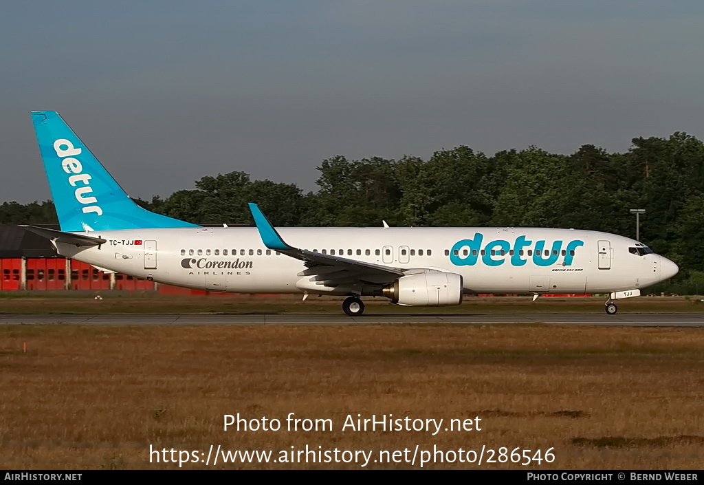 Aircraft Photo of TC-TJJ | Boeing 737-8S3 | Corendon Airlines | AirHistory.net #286546