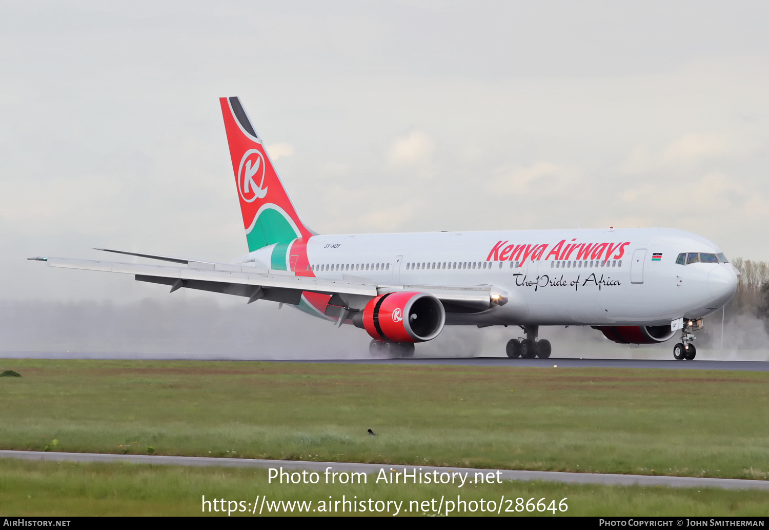 Aircraft Photo of 5Y-KQY | Boeing 767-36N/ER | Kenya Airways | AirHistory.net #286646