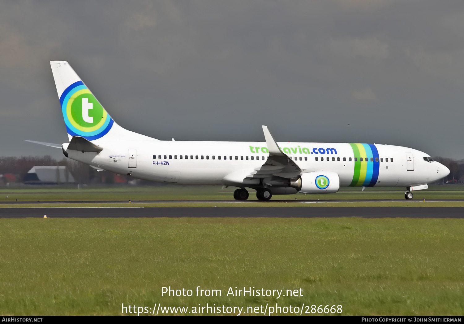 Aircraft Photo of PH-HZW | Boeing 737-8K2 | Transavia | AirHistory.net #286668