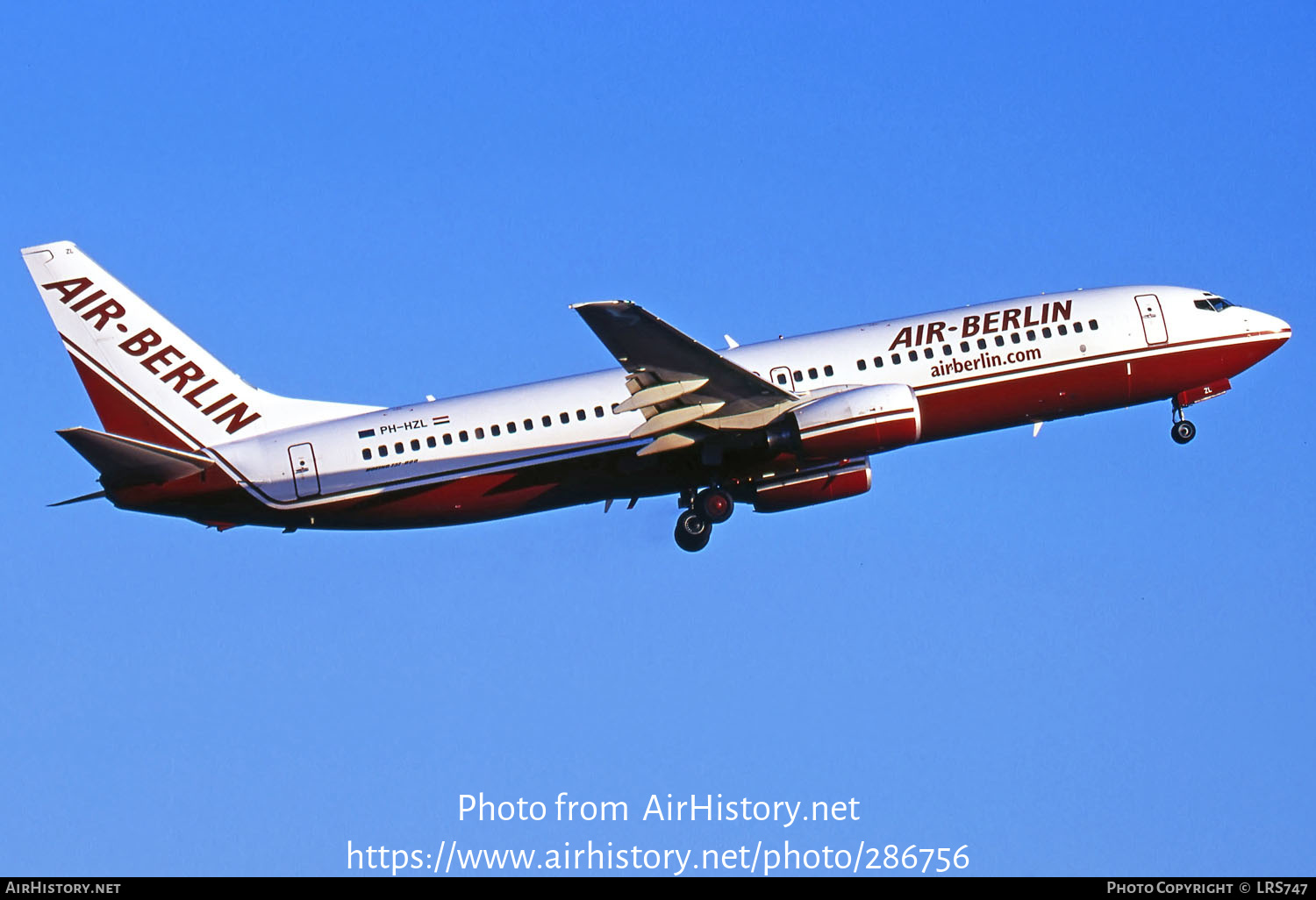 Aircraft Photo of PH-HZL | Boeing 737-8K2 | Air Berlin | AirHistory.net #286756