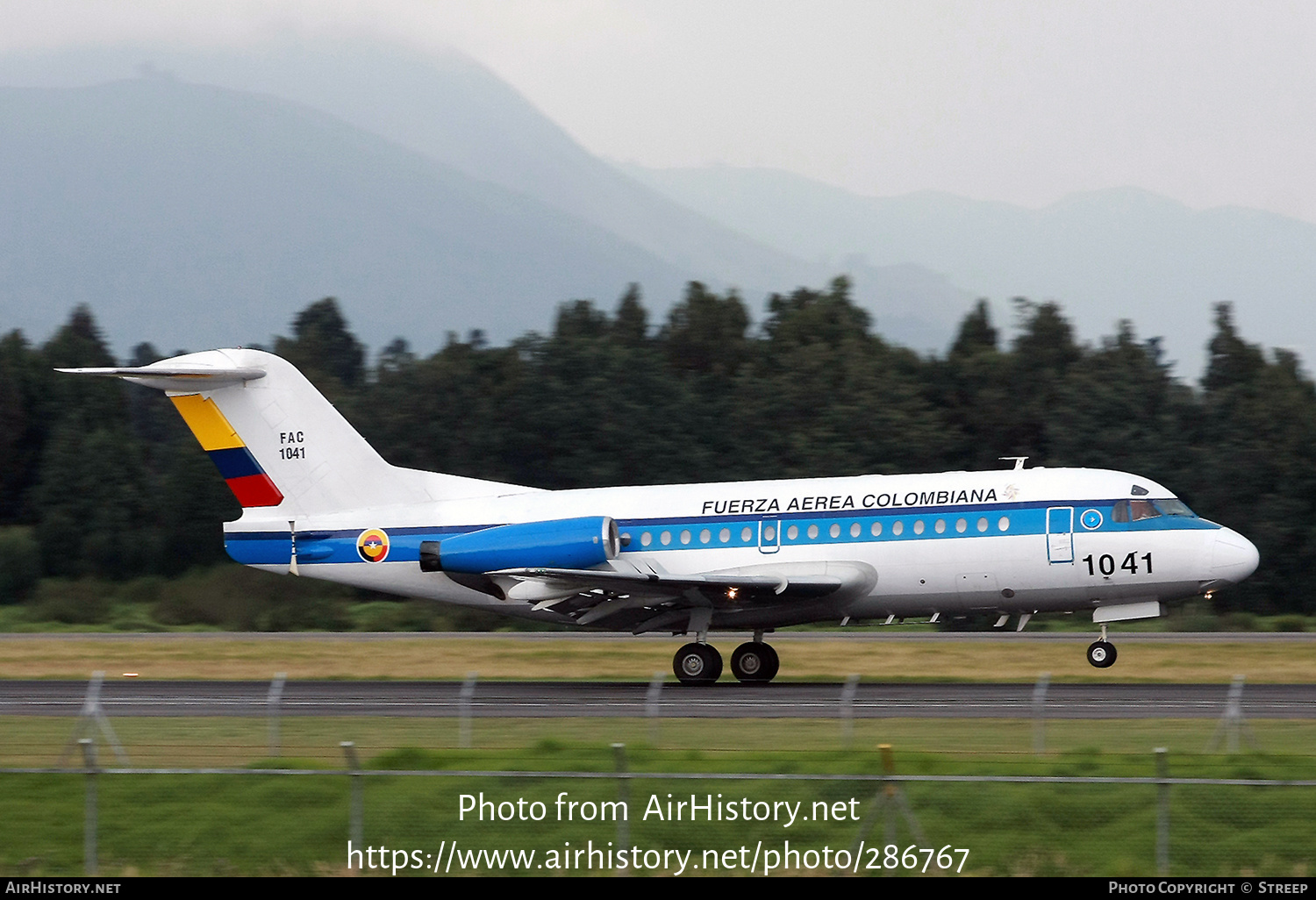 Aircraft Photo of FAC1041 | Fokker F28-3000C Fellowship | Colombia - Air Force | AirHistory.net #286767