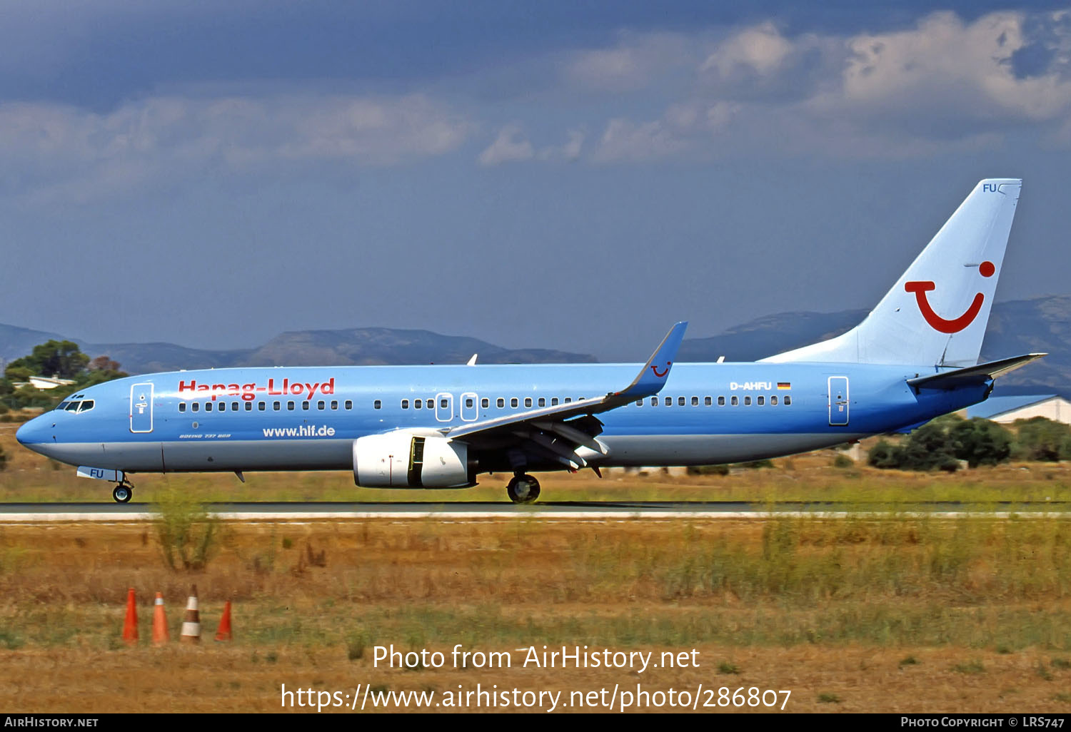 Aircraft Photo of D-AHFU | Boeing 737-8K5 | Hapag-Lloyd | AirHistory.net #286807