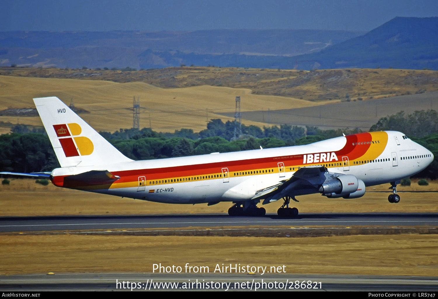 Aircraft Photo of EC-HVD | Boeing 747-256B | Iberia | AirHistory.net #286821