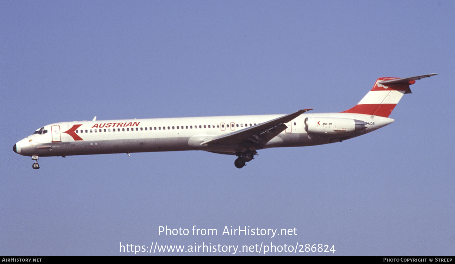 Aircraft Photo of OE-LDS | McDonnell Douglas MD-81 (DC-9-81) | Austrian Airlines | AirHistory.net #286824