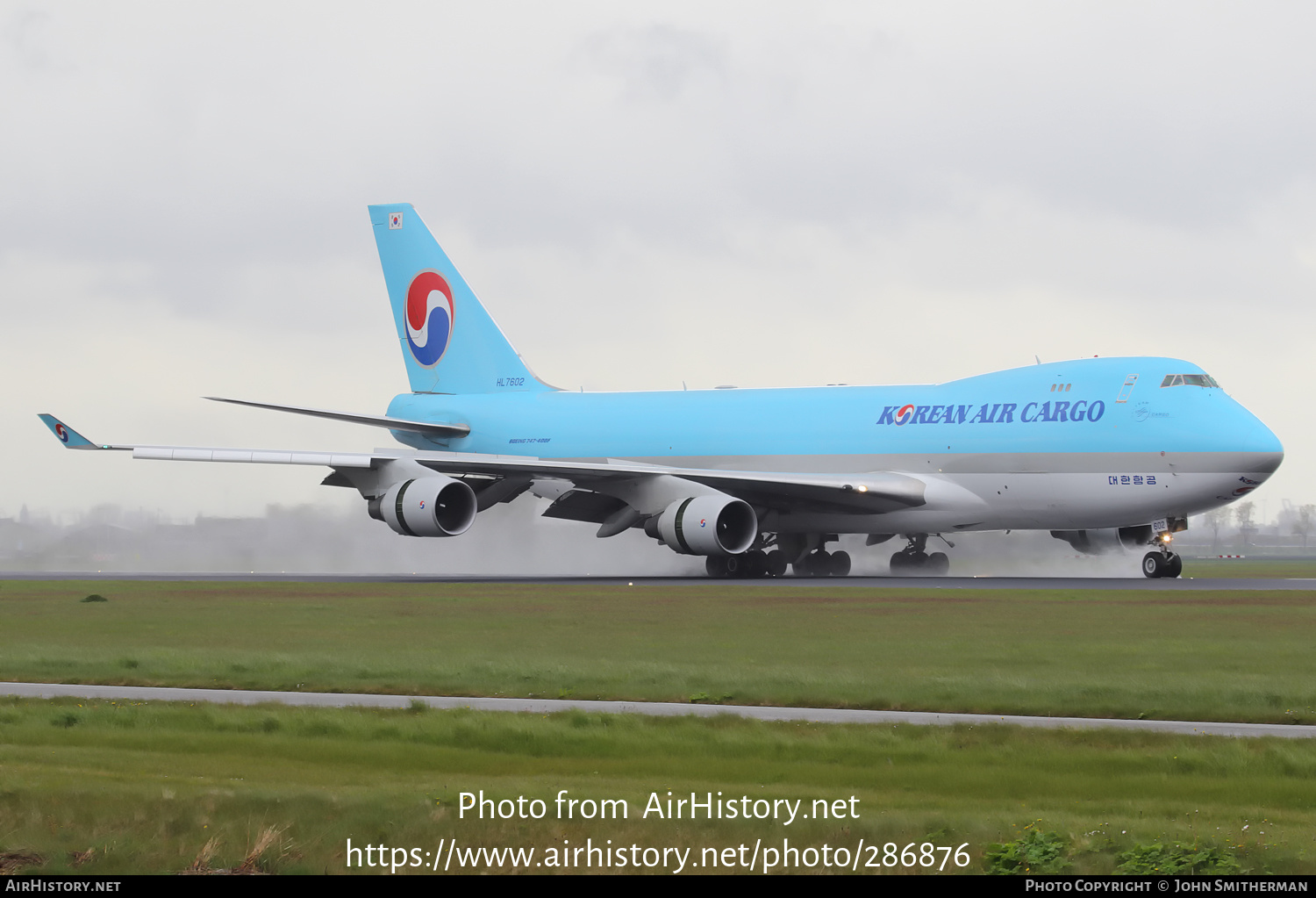 Aircraft Photo of HL7602 | Boeing 747-4B5F/ER/SCD | Korean Air Cargo | AirHistory.net #286876