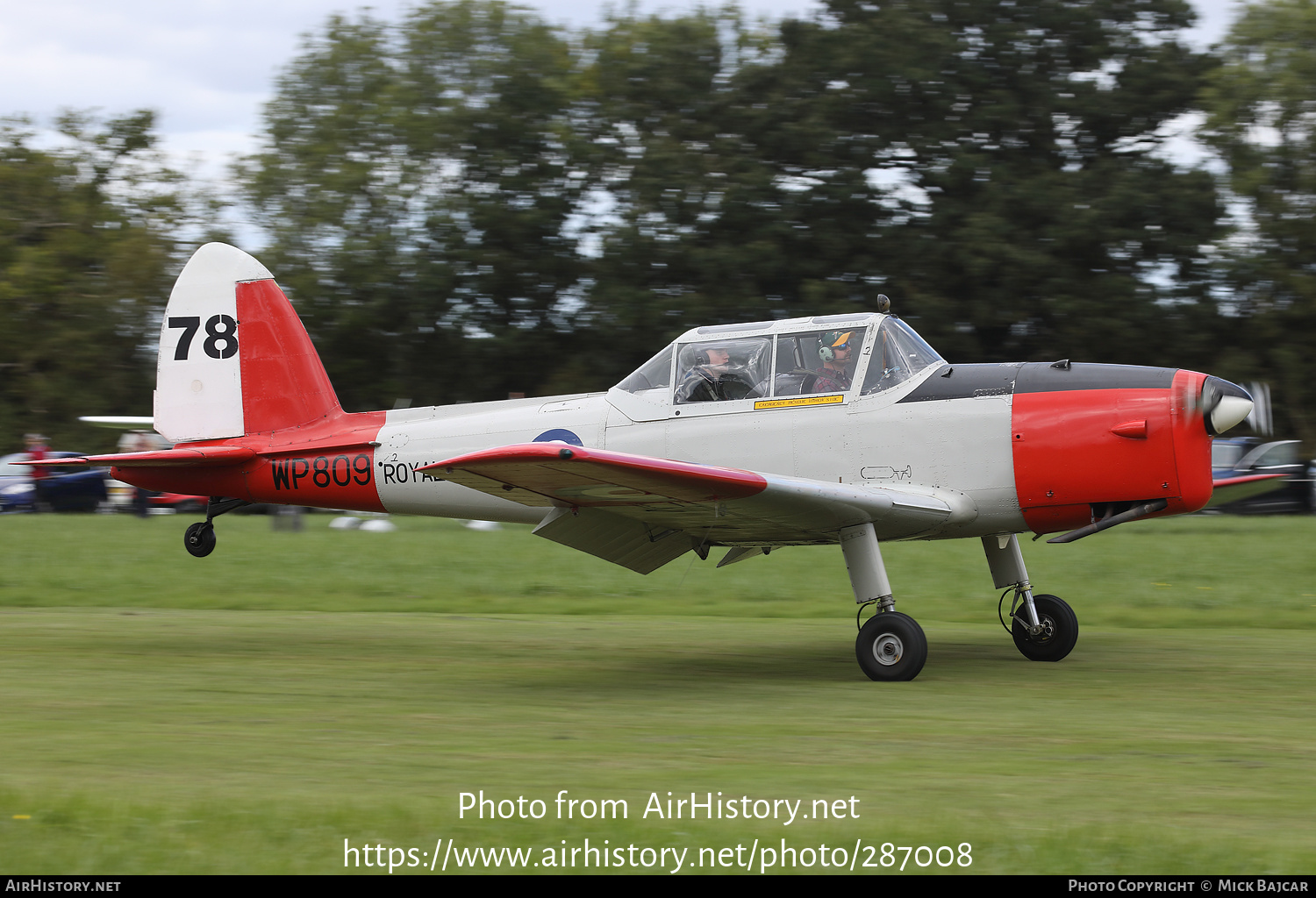 Aircraft Photo of G-BVTX / WP809 | De Havilland DHC-1 Chipmunk Mk22A | UK - Navy | AirHistory.net #287008