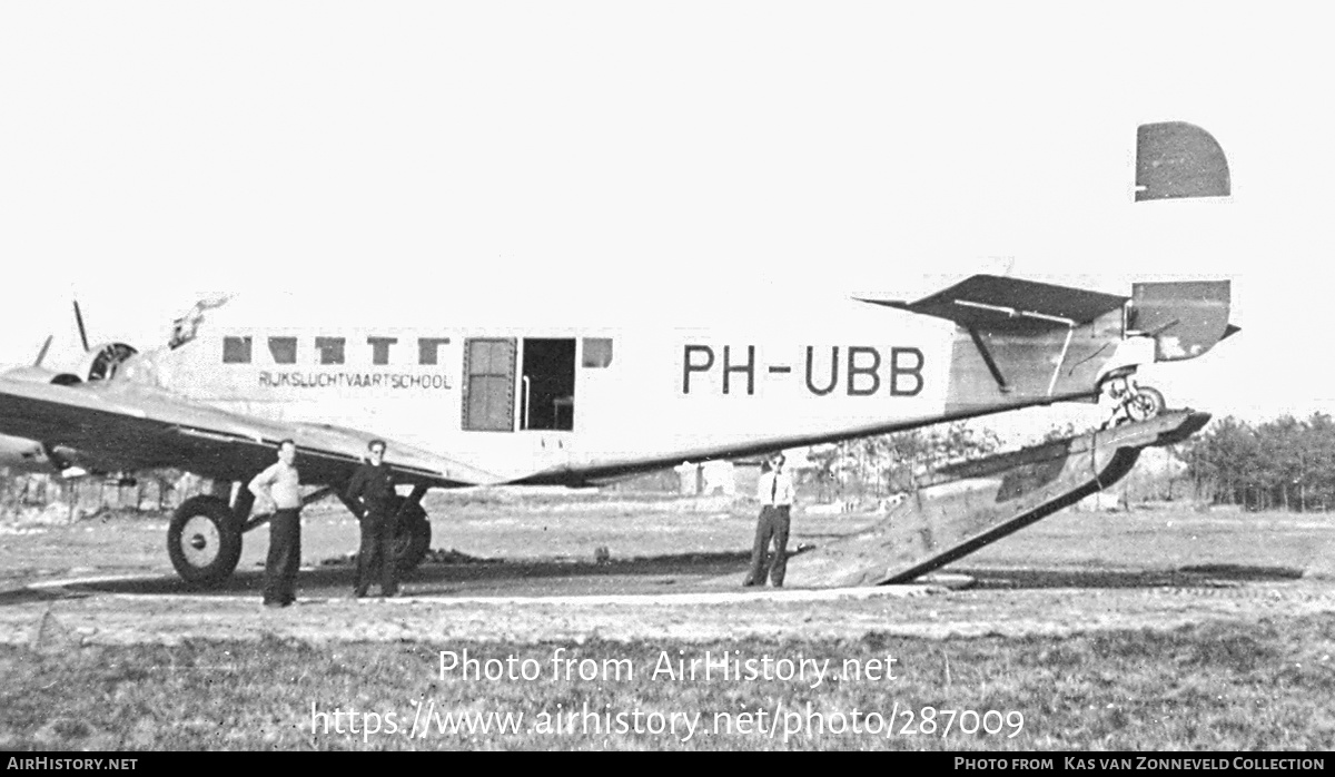 Aircraft Photo of PH-UBB | Junkers Ju 52/3m g8e | Rijksluchtvaartschool - RLS | AirHistory.net #287009