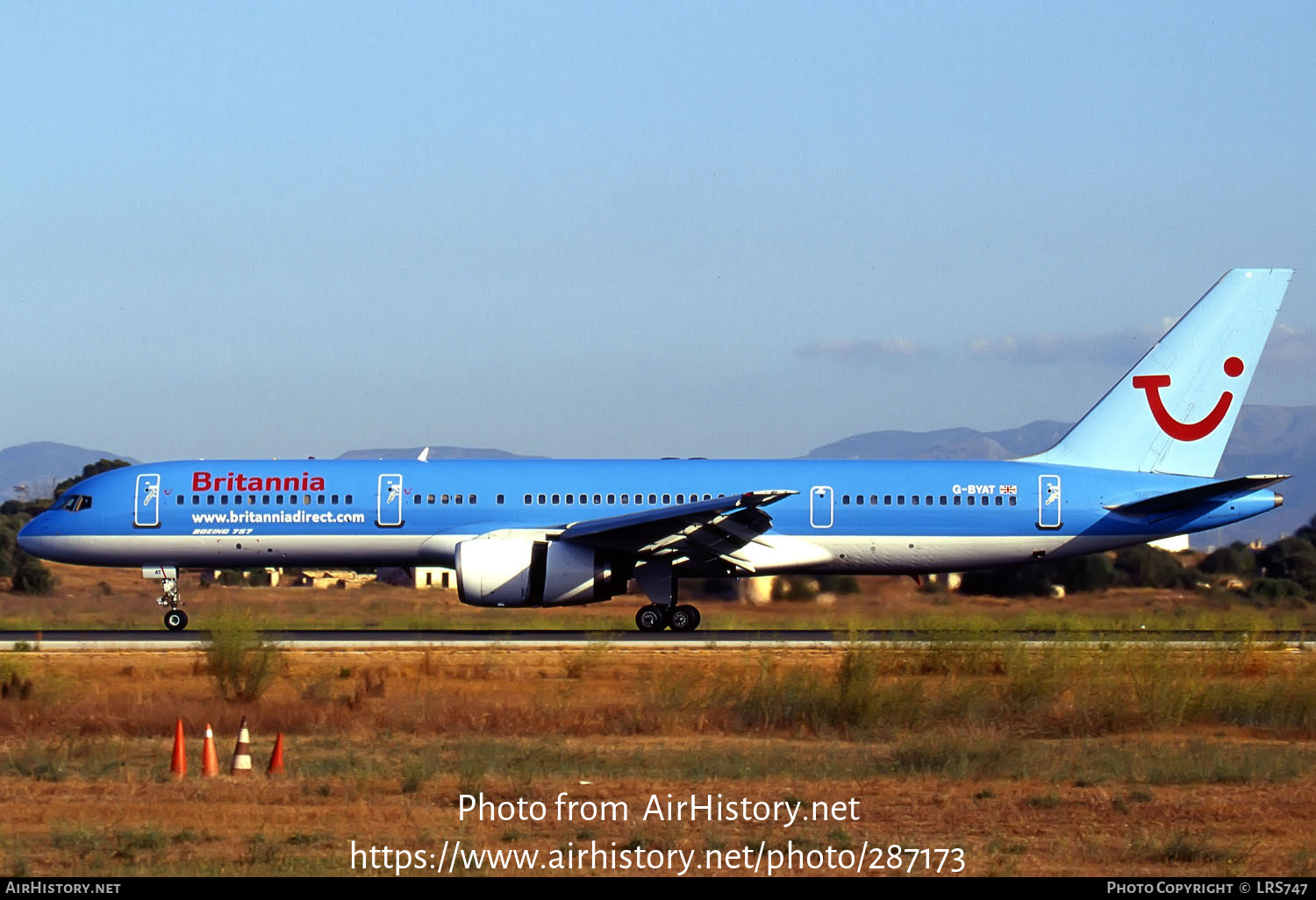 Aircraft Photo of G-BYAT | Boeing 757-204 | Britannia Airways | AirHistory.net #287173