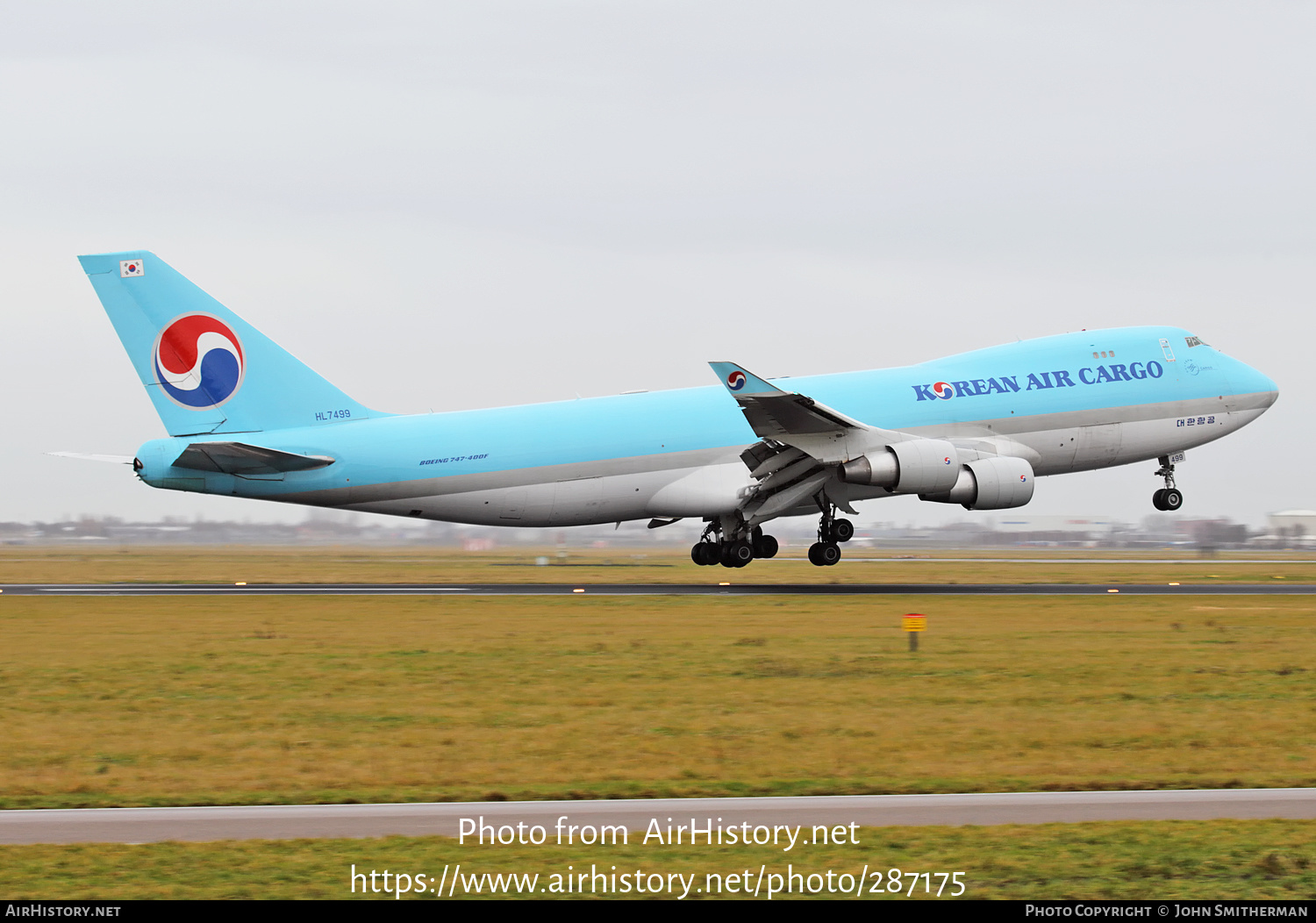 Aircraft Photo of HL7499 | Boeing 747-4B5F/ER/SCD | Korean Air Cargo | AirHistory.net #287175