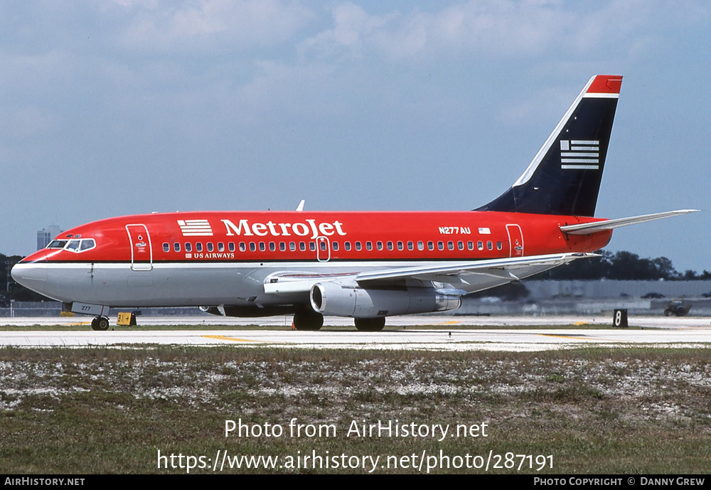 Aircraft Photo of N277AU | Boeing 737-2B7/Adv | Metrojet | AirHistory ...