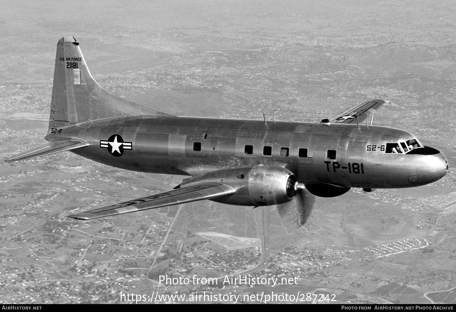 Aircraft Photo of 52-1181 / 21181 | Convair T-29D | USA - Air Force | AirHistory.net #287242