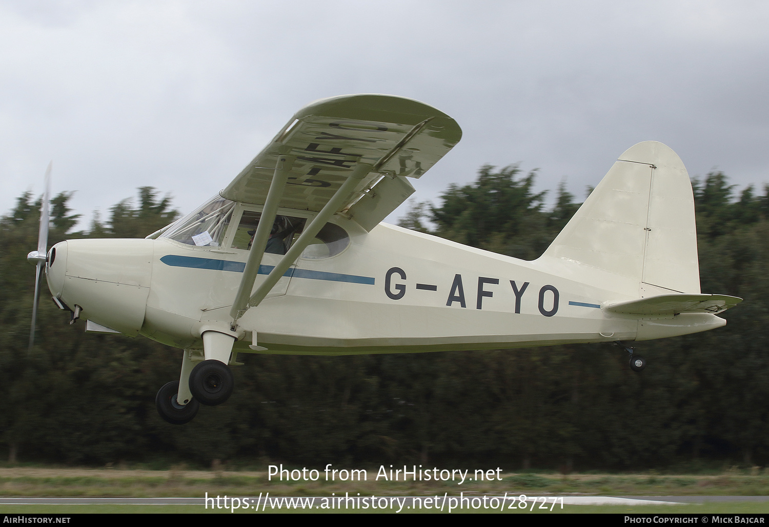 Aircraft Photo of G-AFYO | Stinson 105 HW-75 | AirHistory.net #287271