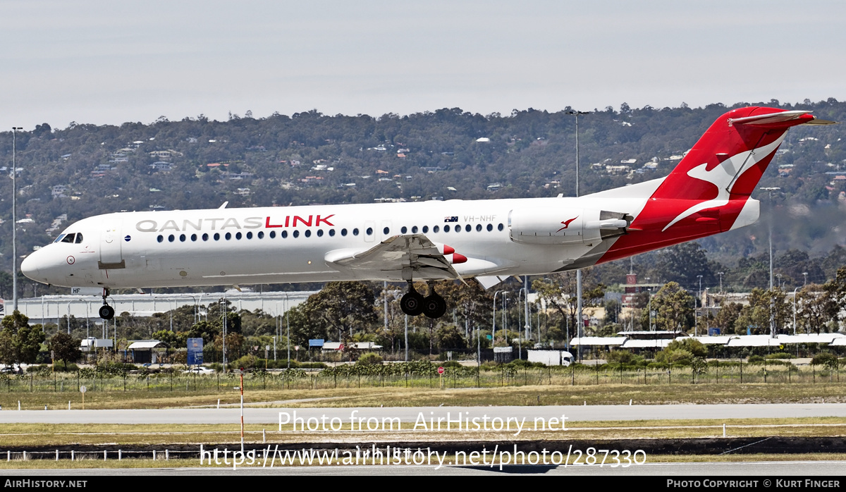 Aircraft Photo of VH-NHF | Fokker 100 (F28-0100) | QantasLink | AirHistory.net #287330